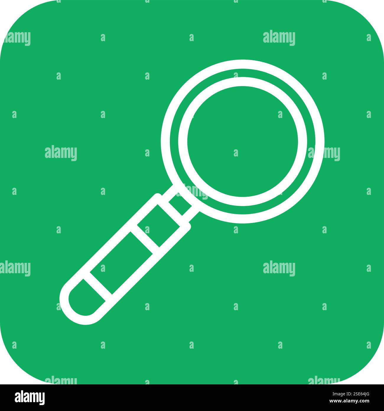 Magnifying Glass Vector Icon Design Illustration Stock Vector