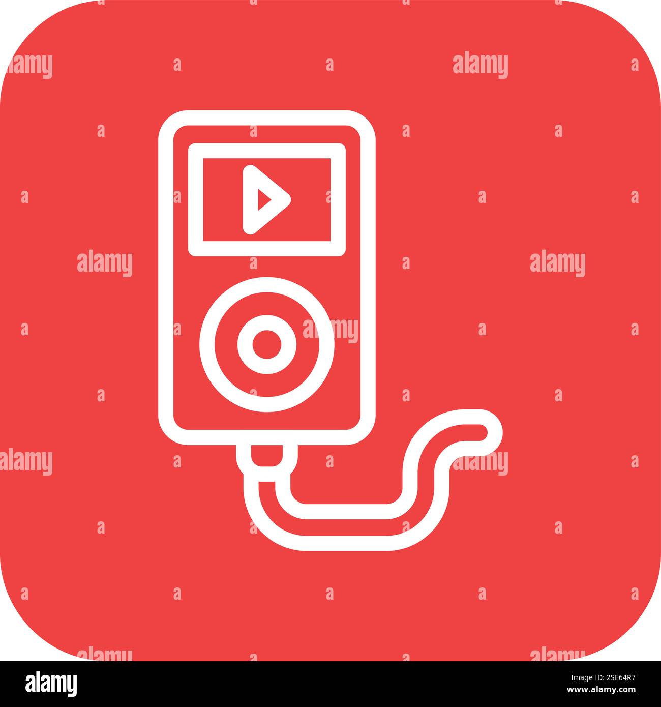 Music player Vector Icon Design Illustration Stock Vector