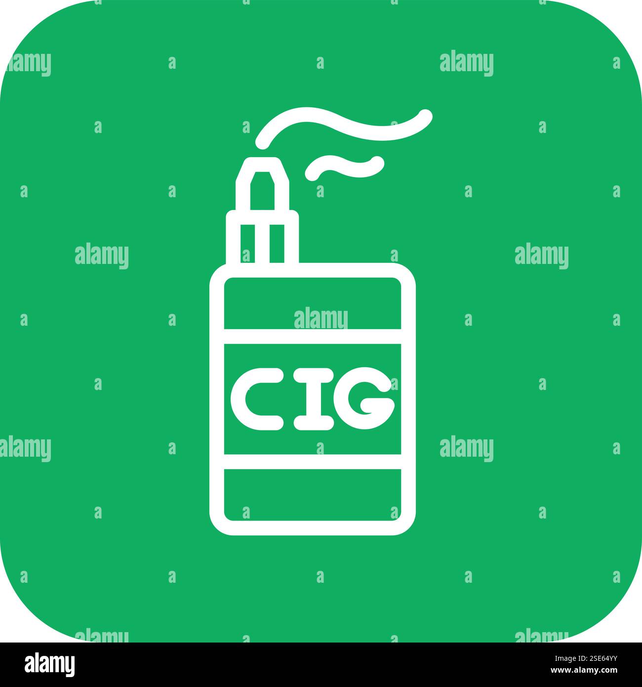 Electronic cigarette Vector Icon Design Illustration Stock Vector