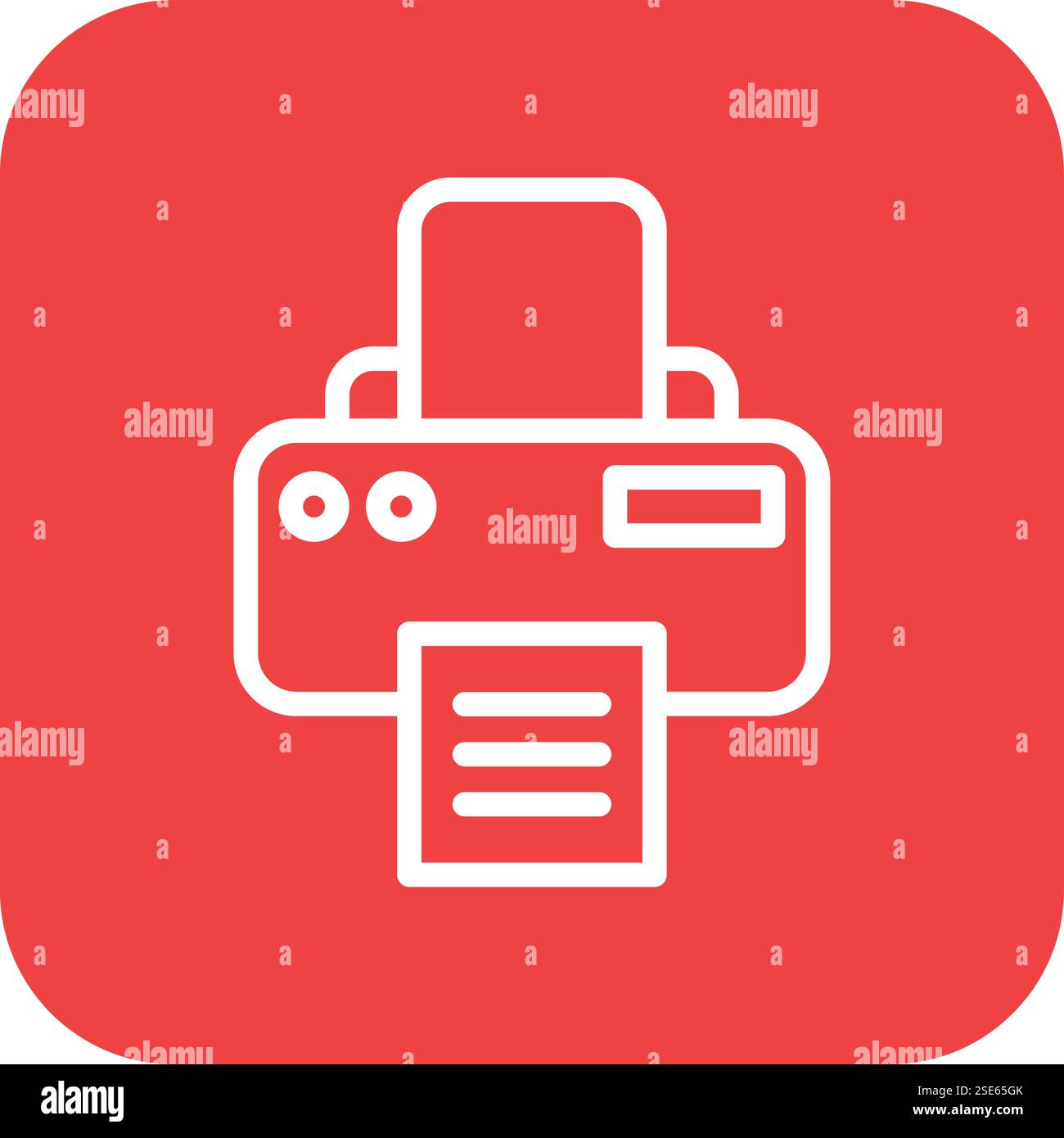 Printer Vector Icon Design Illustration Stock Vector Image & Art - Alamy