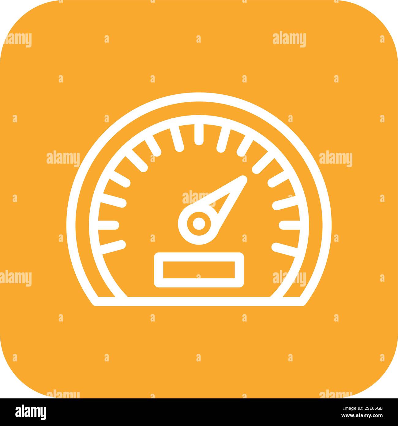 Speedometer Vector Icon Design Illustration Stock Vector