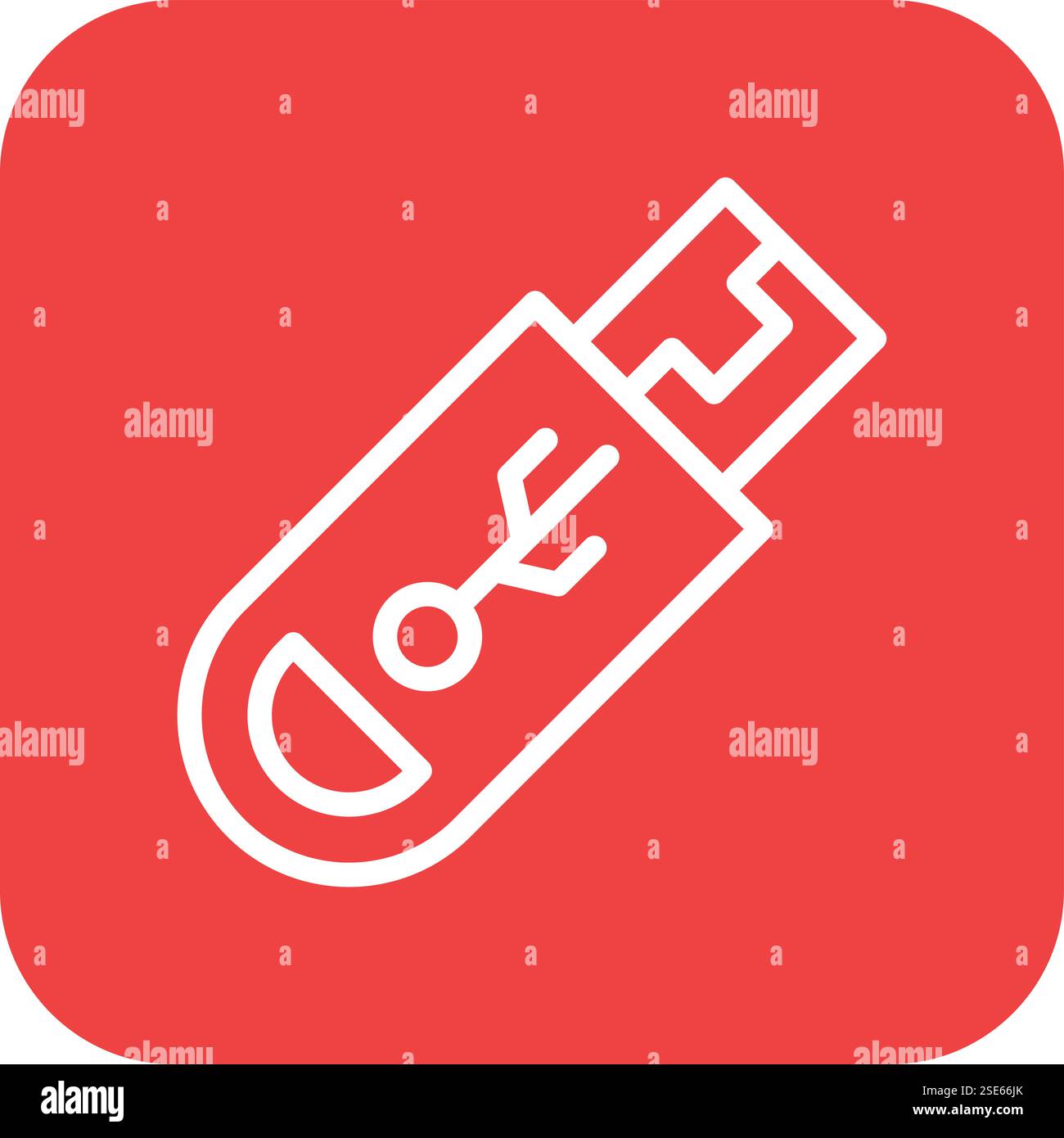 Usb drive Vector Icon Design Illustration Stock Vector