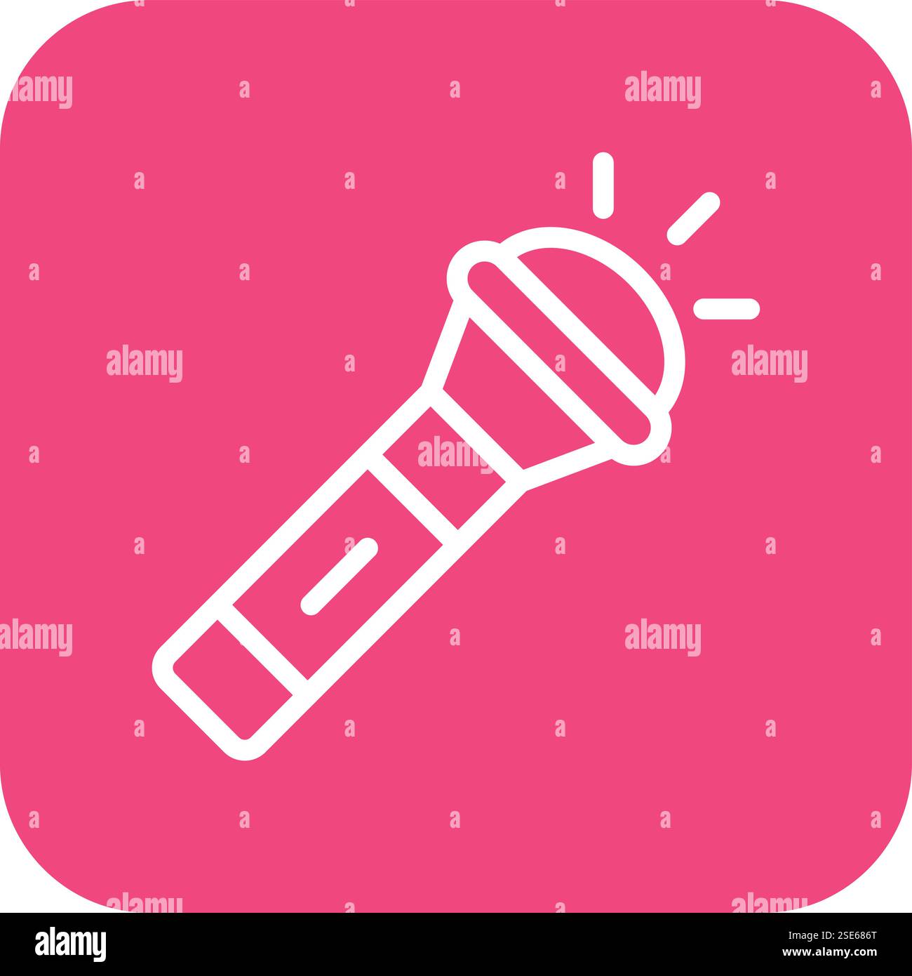 Flashlight Vector Icon Design Illustration Stock Vector