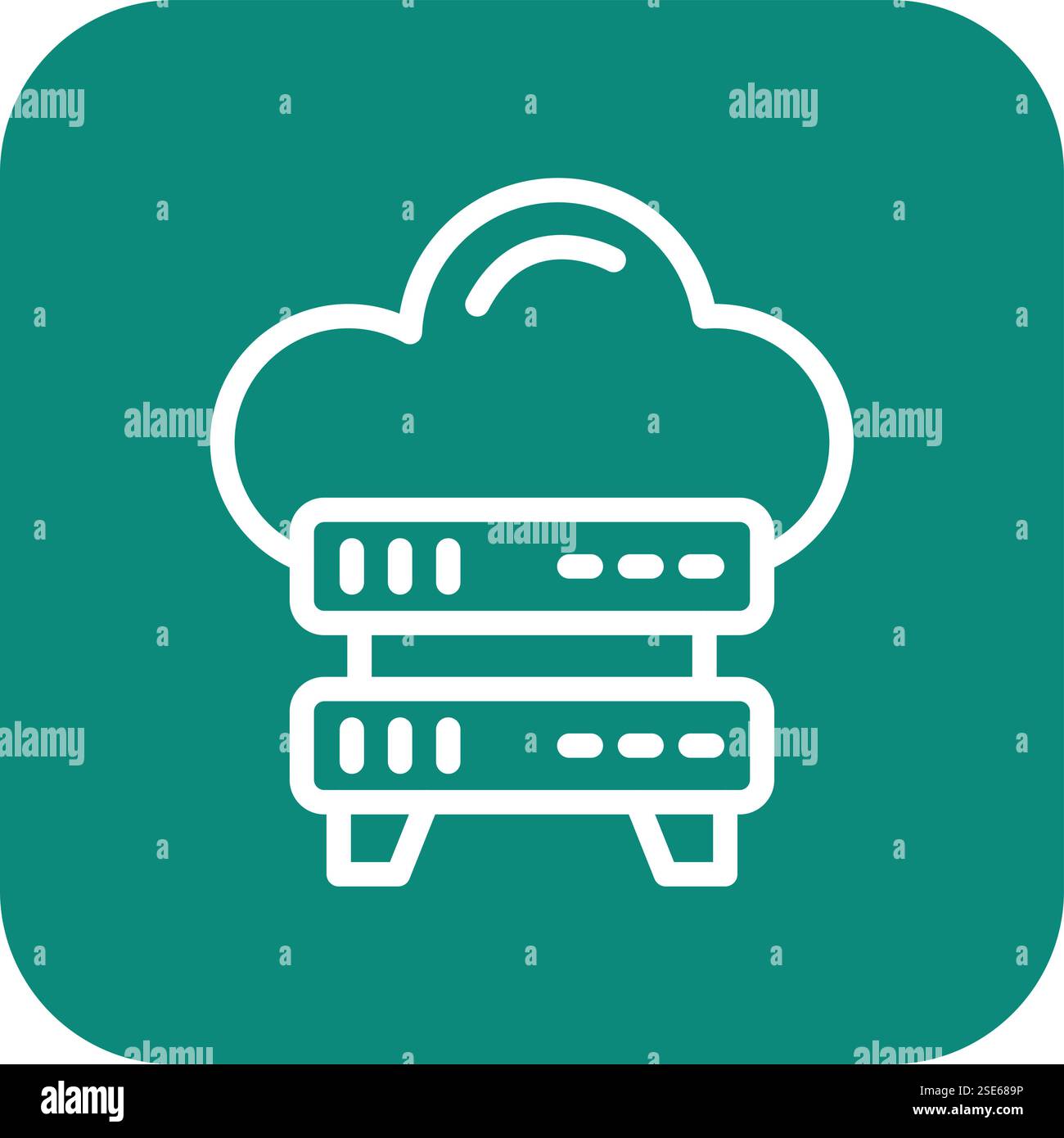 Server Storage Vector Icon Design Illustration Stock Vector