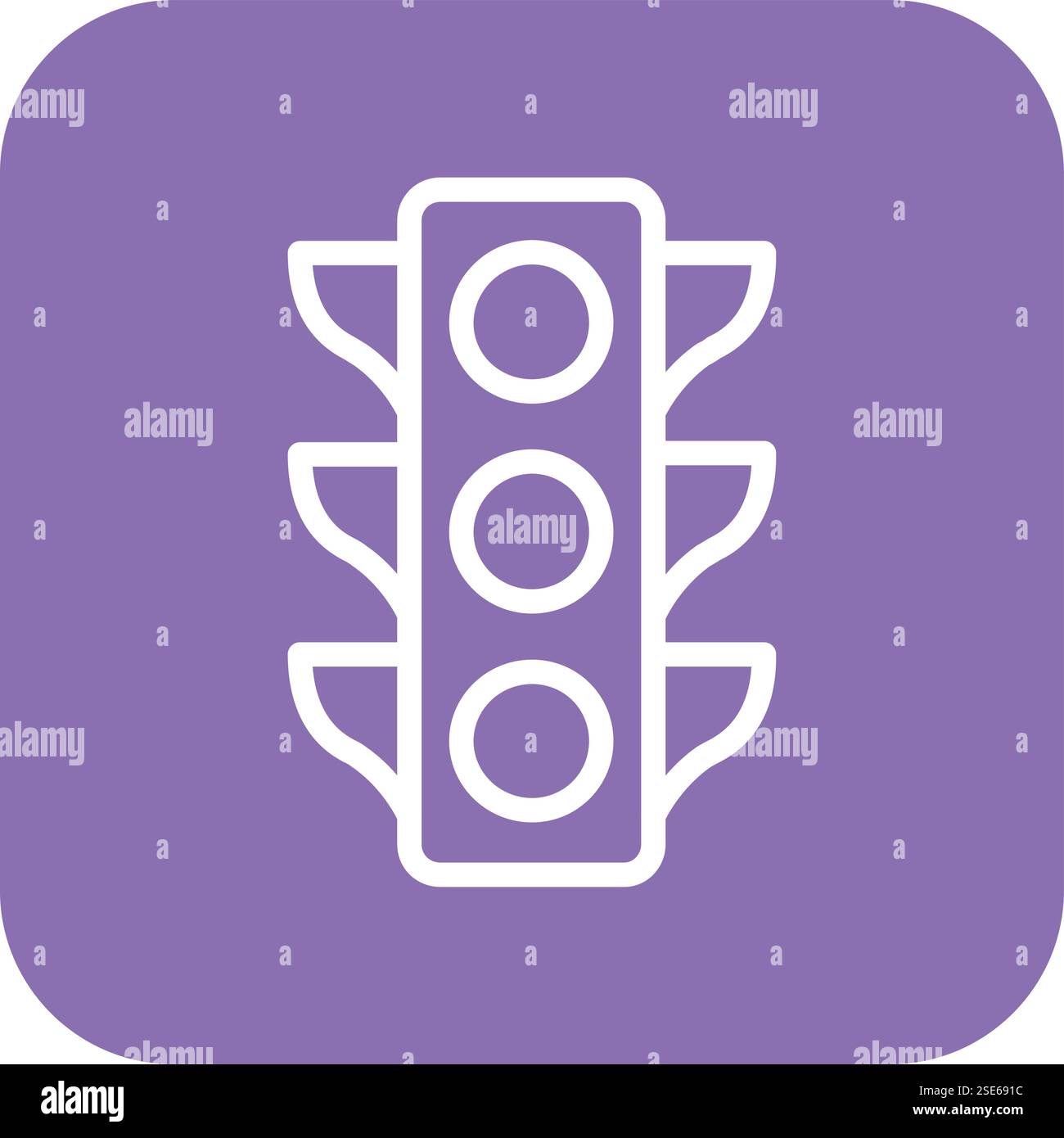 Traffic light Vector Icon Design Illustration Stock Vector