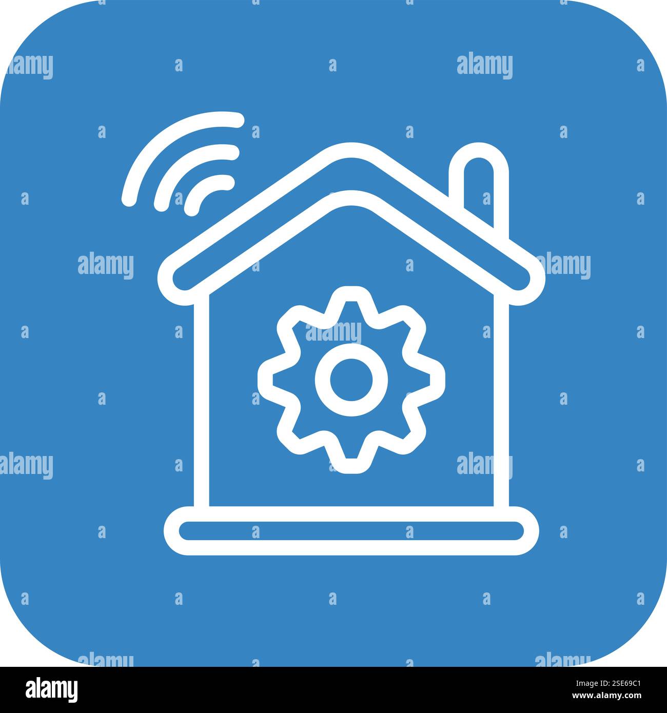 Smart Home Vector Icon Design Illustration Stock Vector