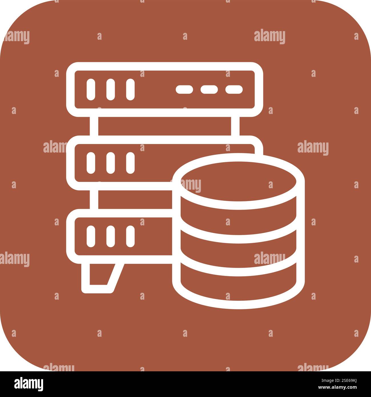 Database Storage Vector Icon Design Illustration Stock Vector