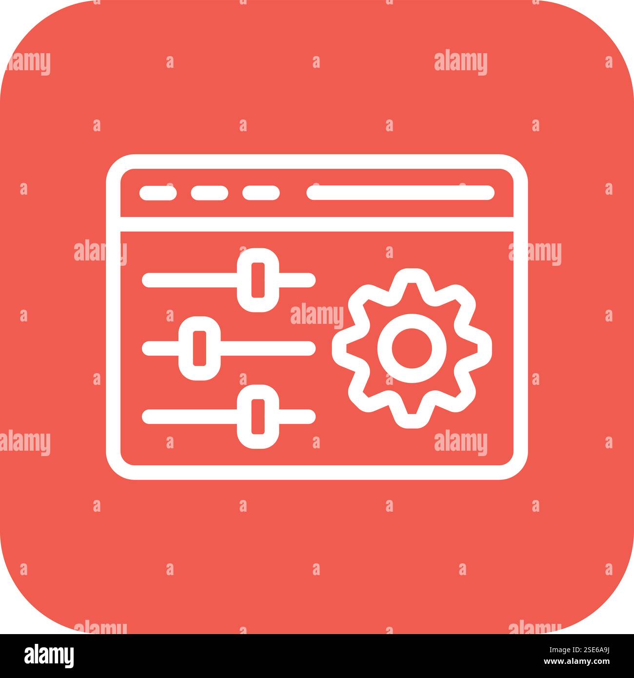 Configuration Vector Icon Design Illustration Stock Vector