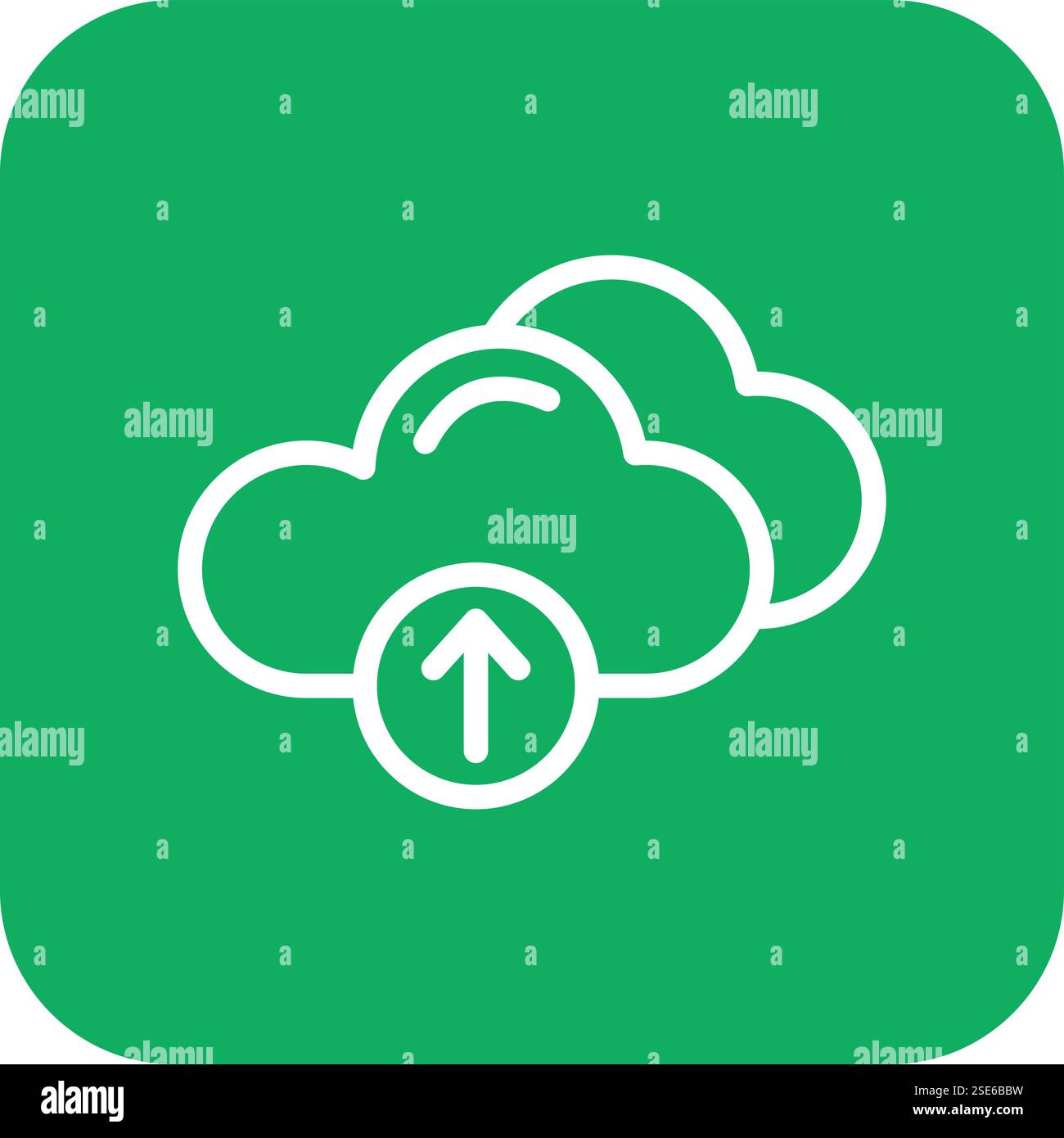 Cloud Upload Vector Icon Design Illustration Stock Vector