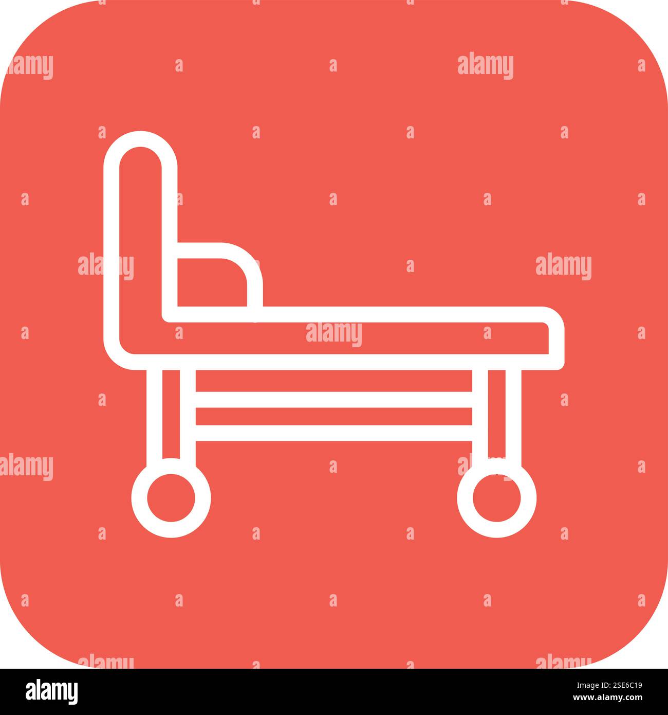 Stretcher Vector Icon Design Illustration Stock Vector