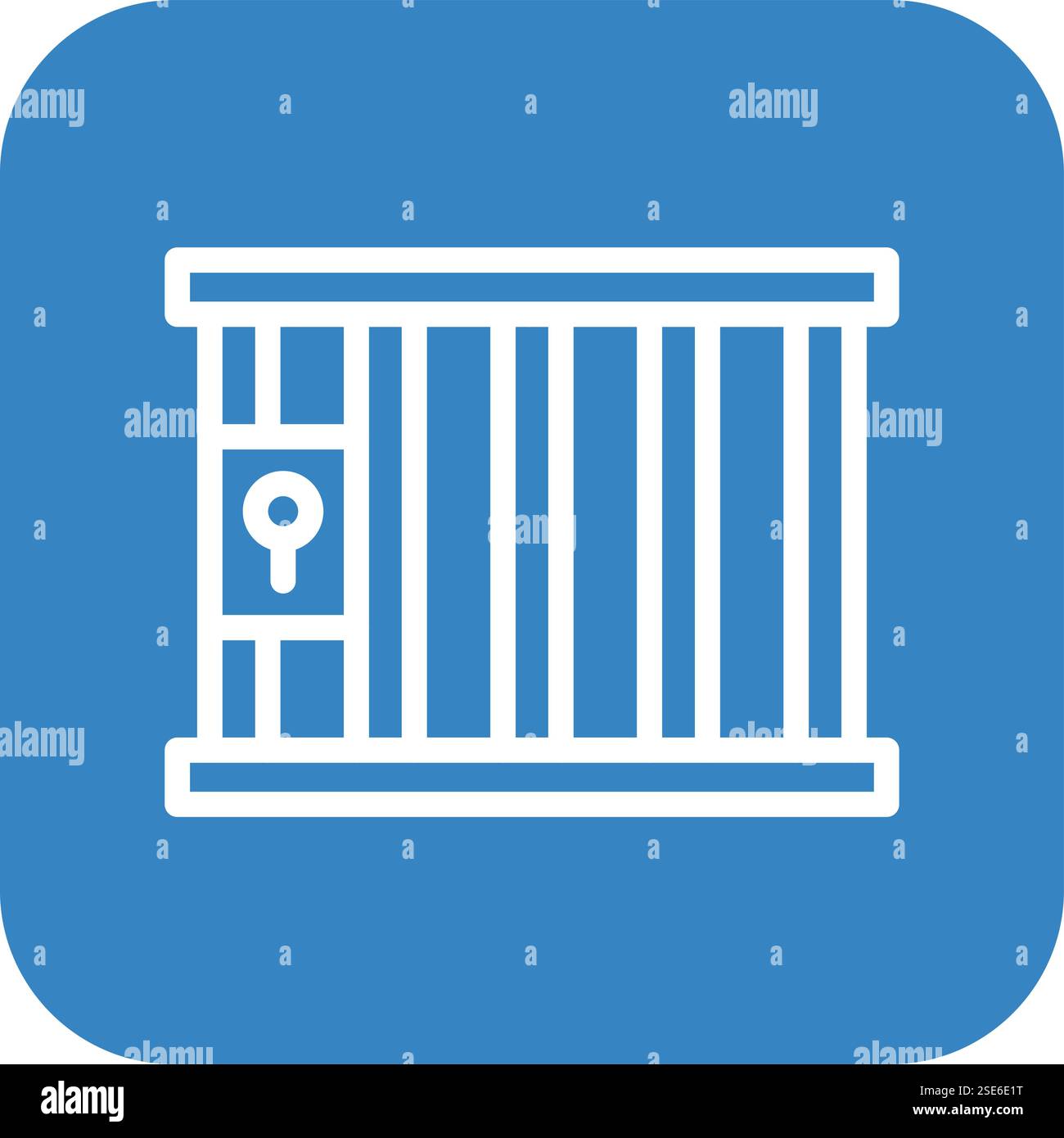 Jail Vector Icon Design Illustration Stock Vector