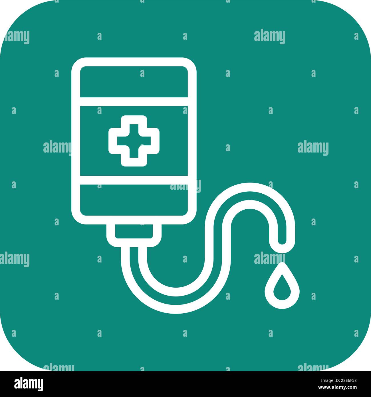 Blood Bag Vector Icon Design Illustration Stock Vector