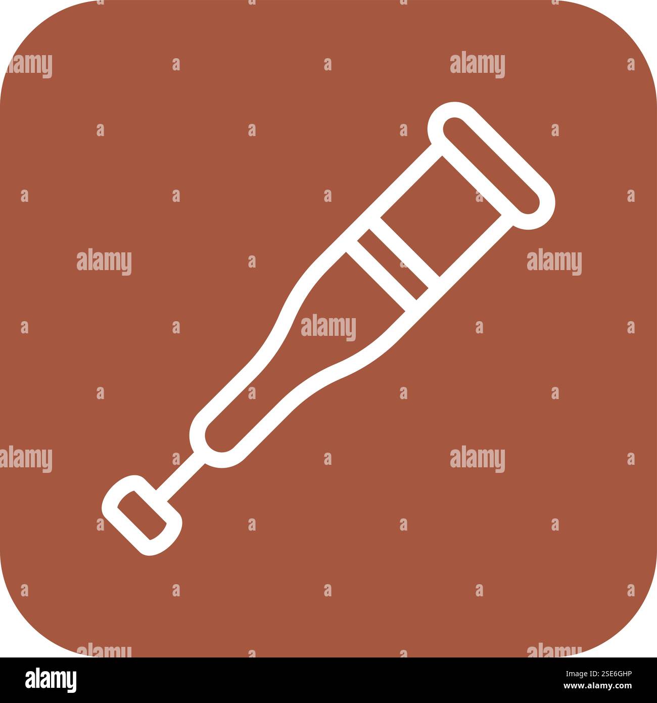 Crutches Vector Icon Design Illustration Stock Vector