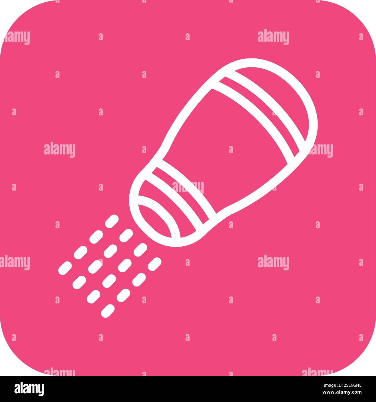 Salt Shaker Vector Icon Design Illustration Stock Vector