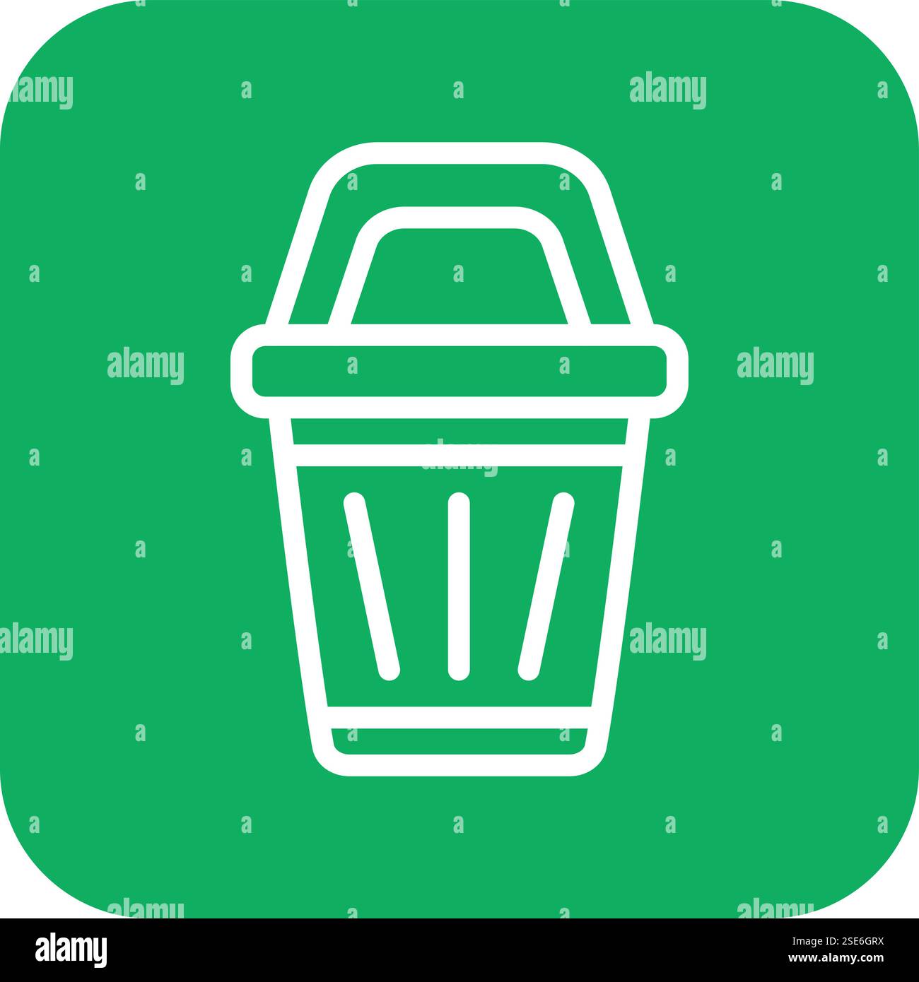 Bin Vector Icon Design Illustration Stock Vector