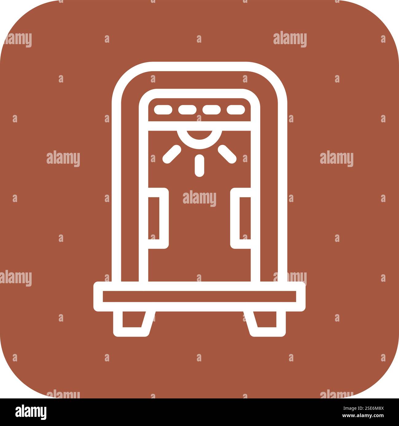 Metal Detector Vector Icon Design Illustration Stock Vector