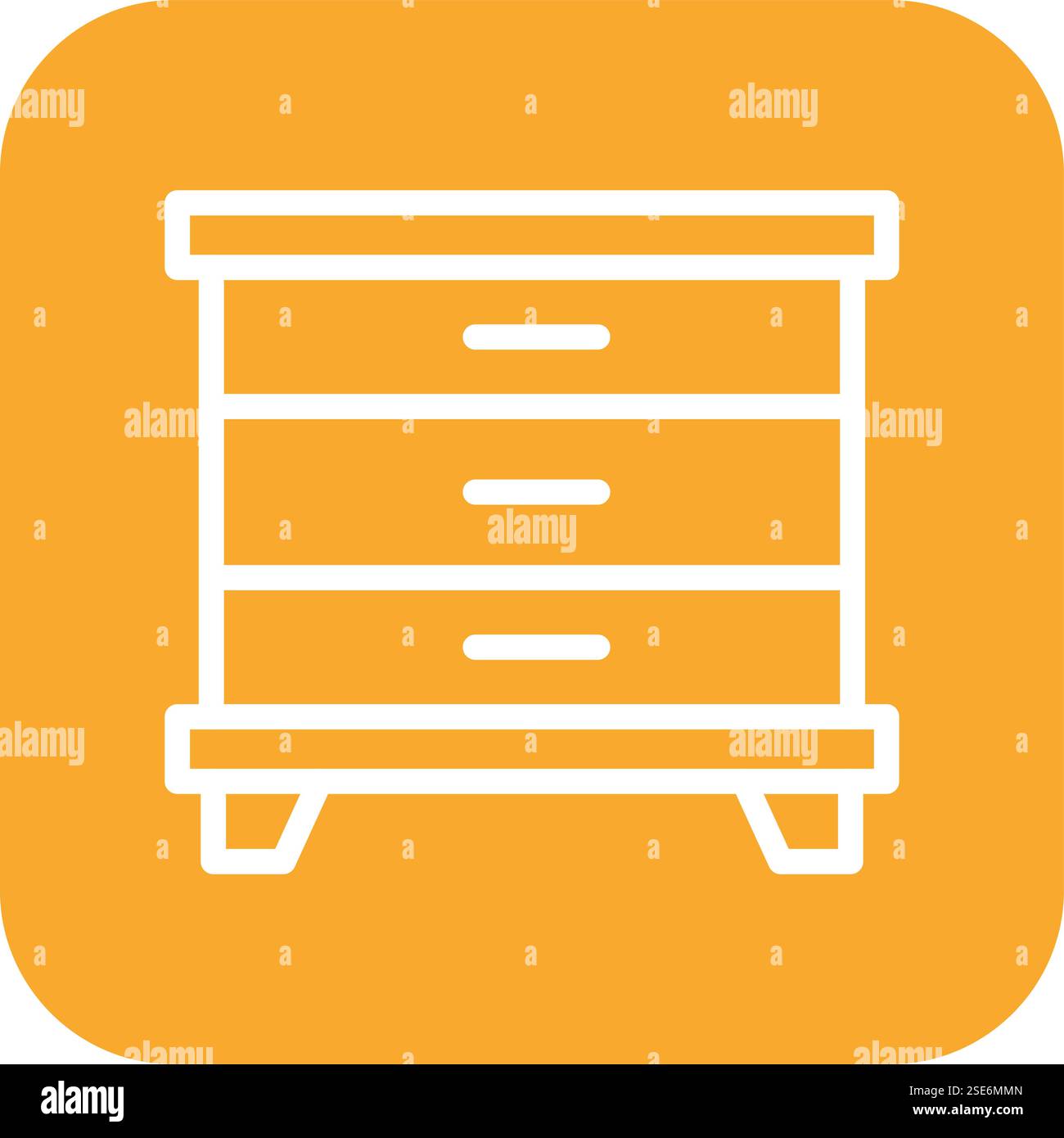 Cabinet Vector Icon Design Illustration Stock Vector