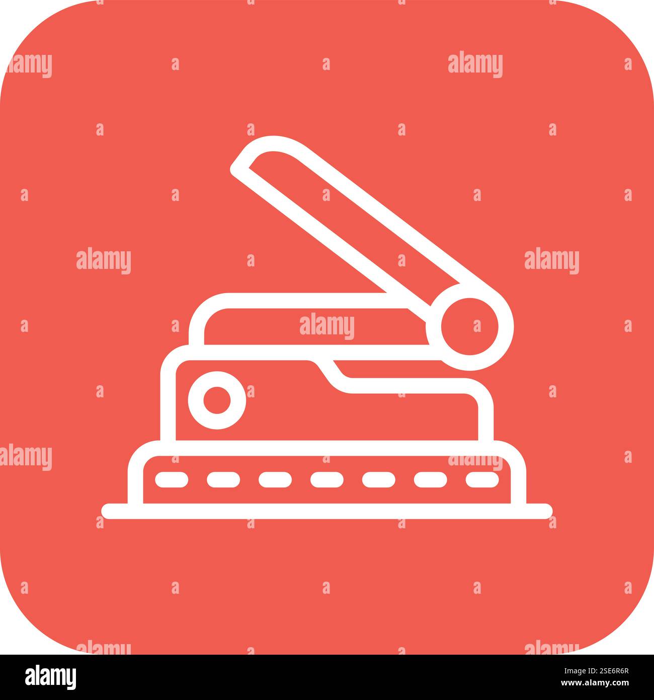 Hole Puncher Vector Icon Design Illustration Stock Vector
