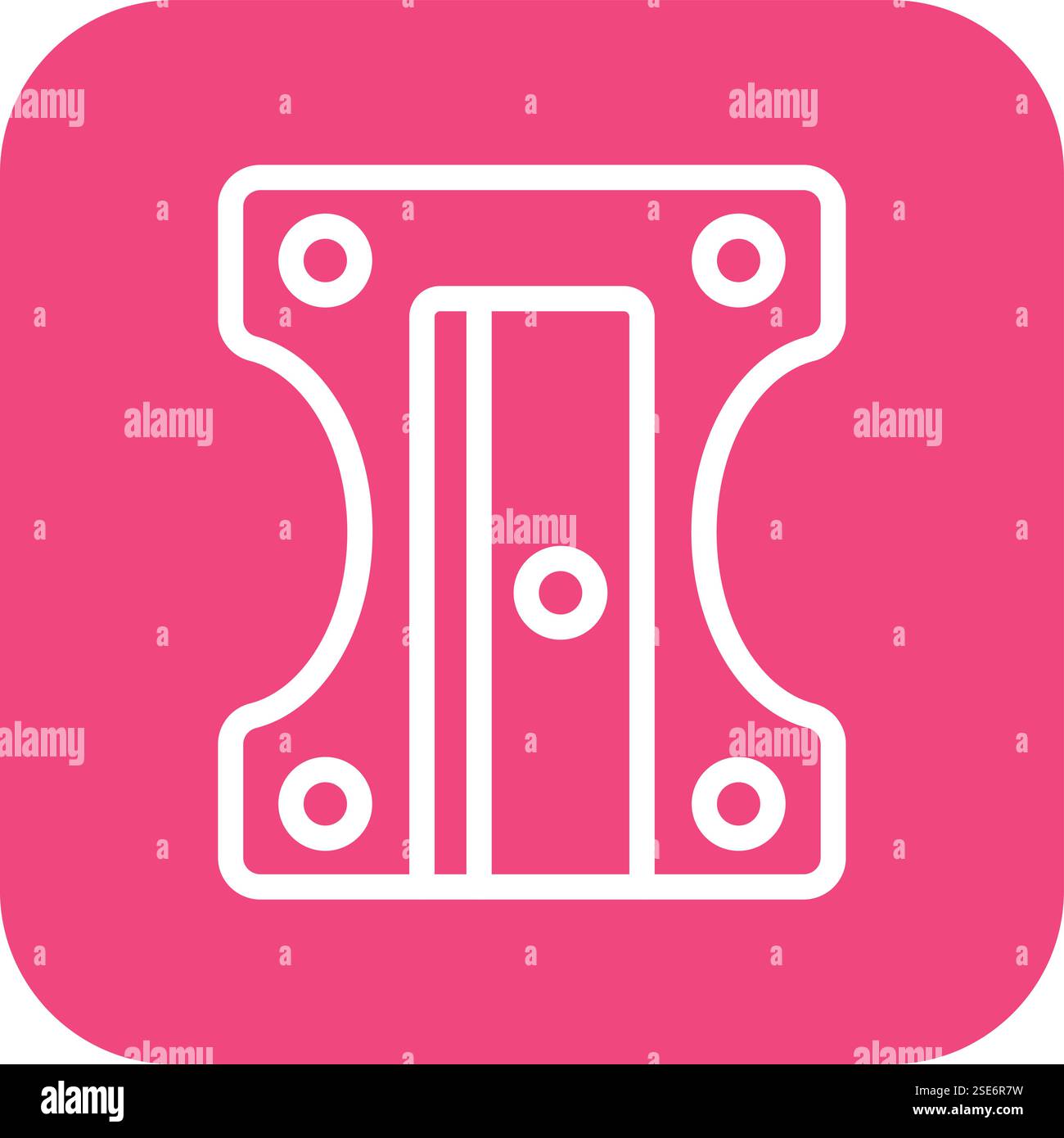 Pencil Sharpener Vector Icon Design Illustration Stock Vector