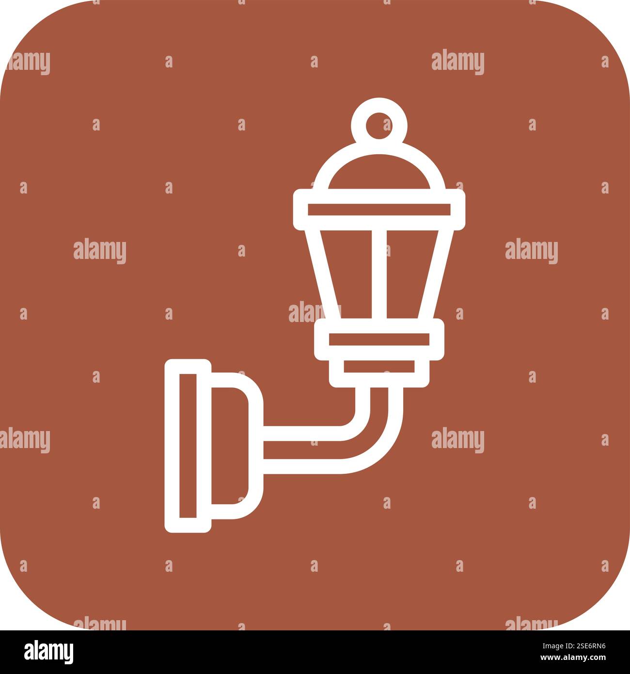 Wall Lamp Vector Icon Design Illustration Stock Vector