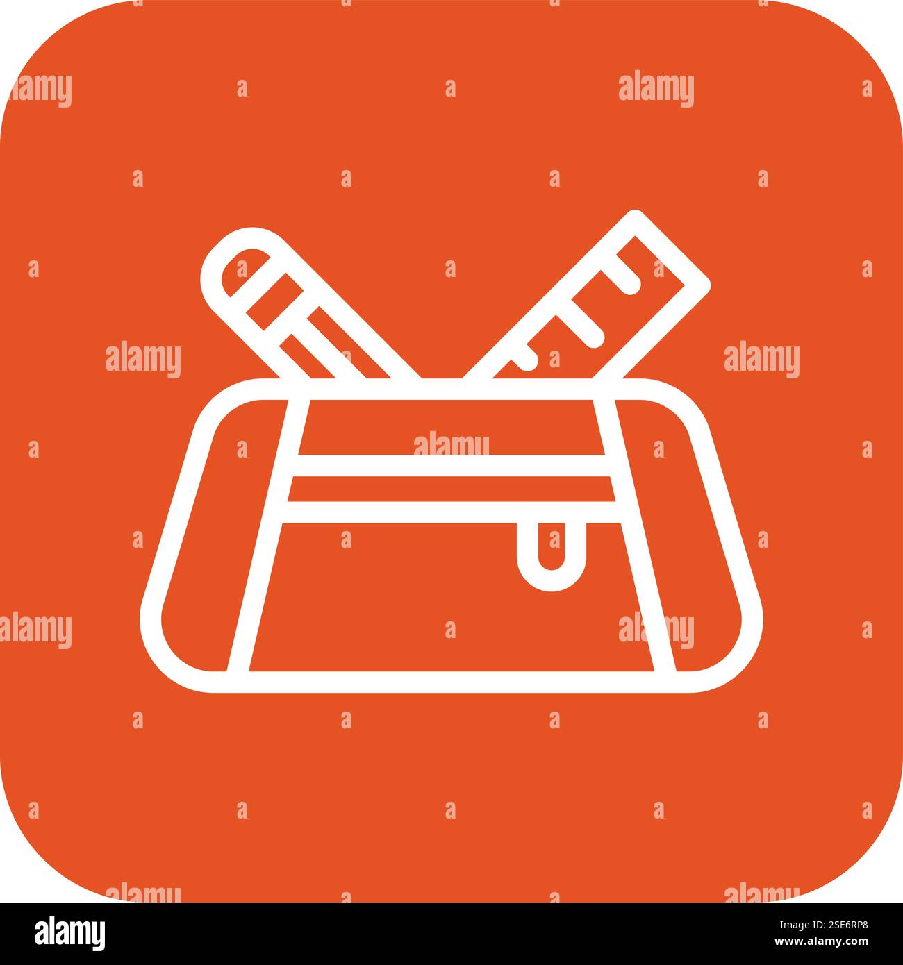 Pencil Case Vector Icon Design Illustration Stock Vector