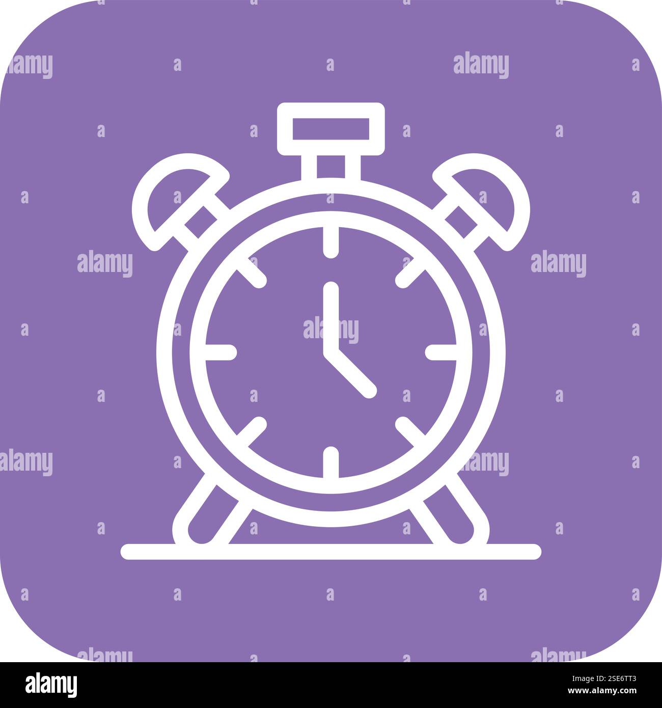 Alarm Clock Vector Icon Design Illustration Stock Vector