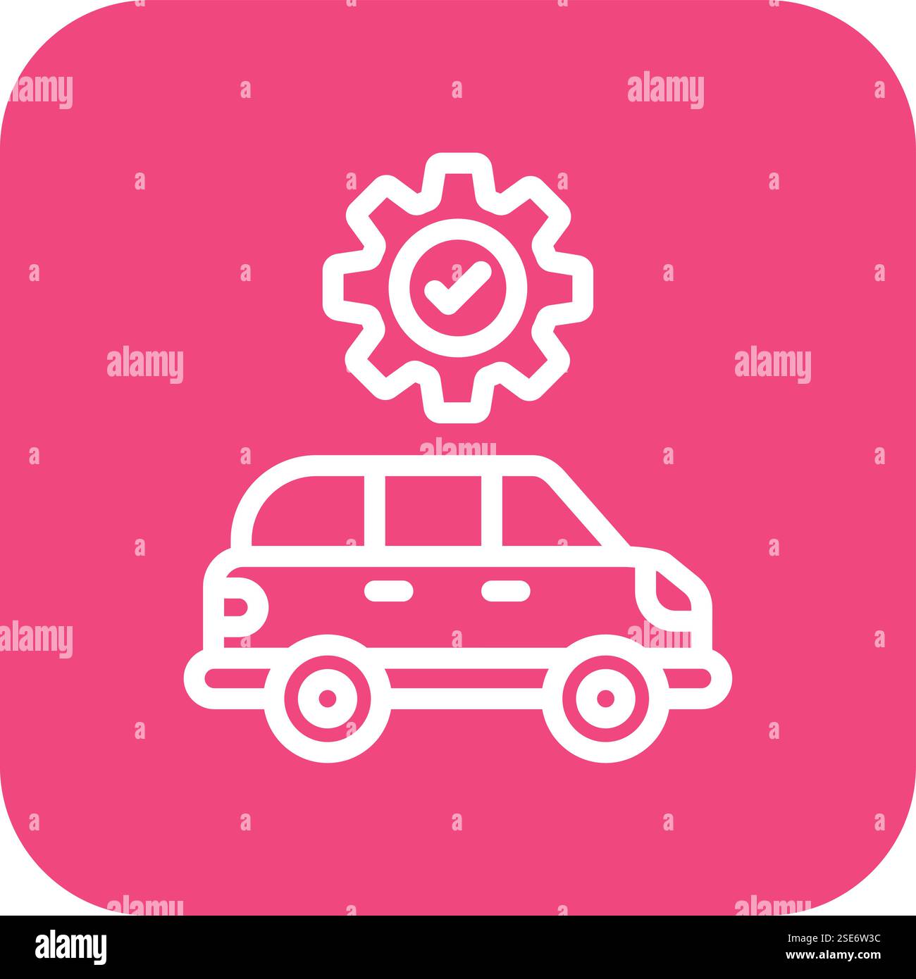 Car service Vector Icon Design Illustration Stock Vector