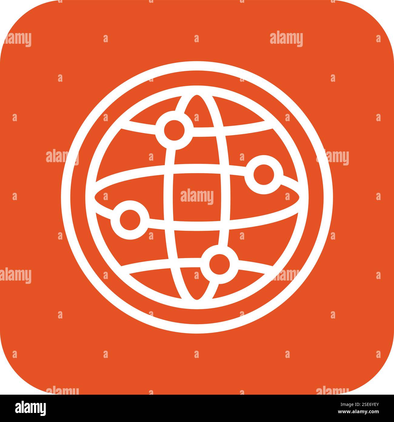 World Wide Vector Icon Design Illustration Stock Vector