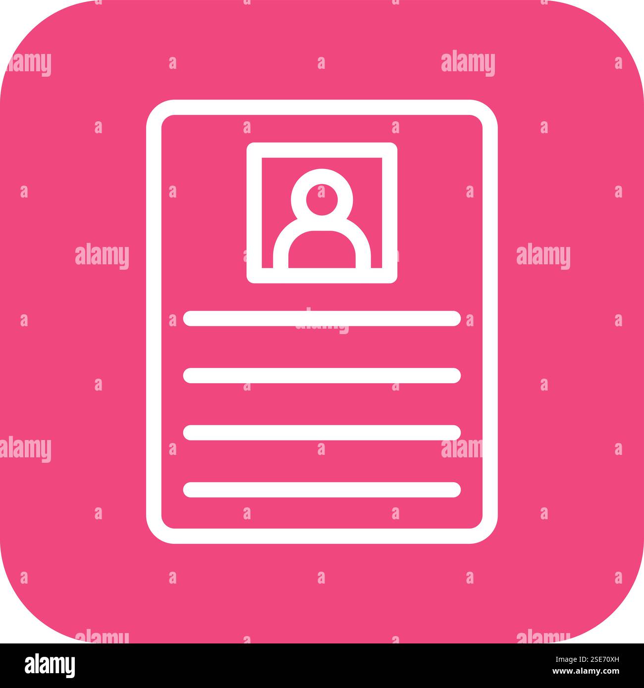 Cv Vector Icon Design Illustration Stock Vector