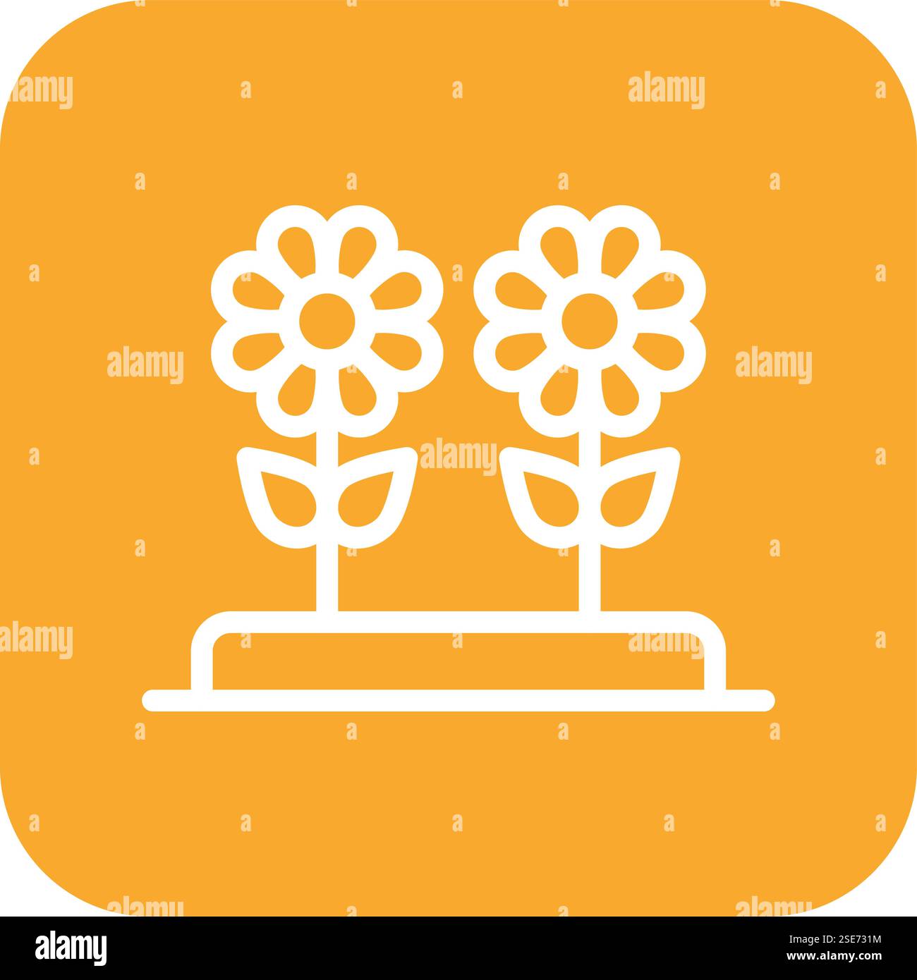 Flowers Vector Icon Design Illustration Stock Vector