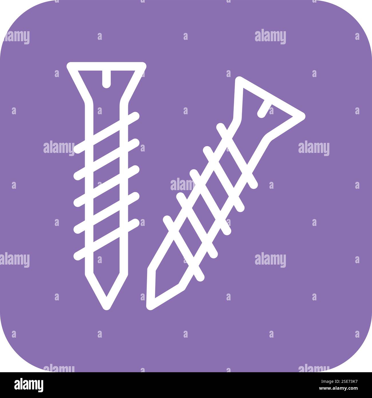 Screw Vector Icon Design Illustration Stock Vector