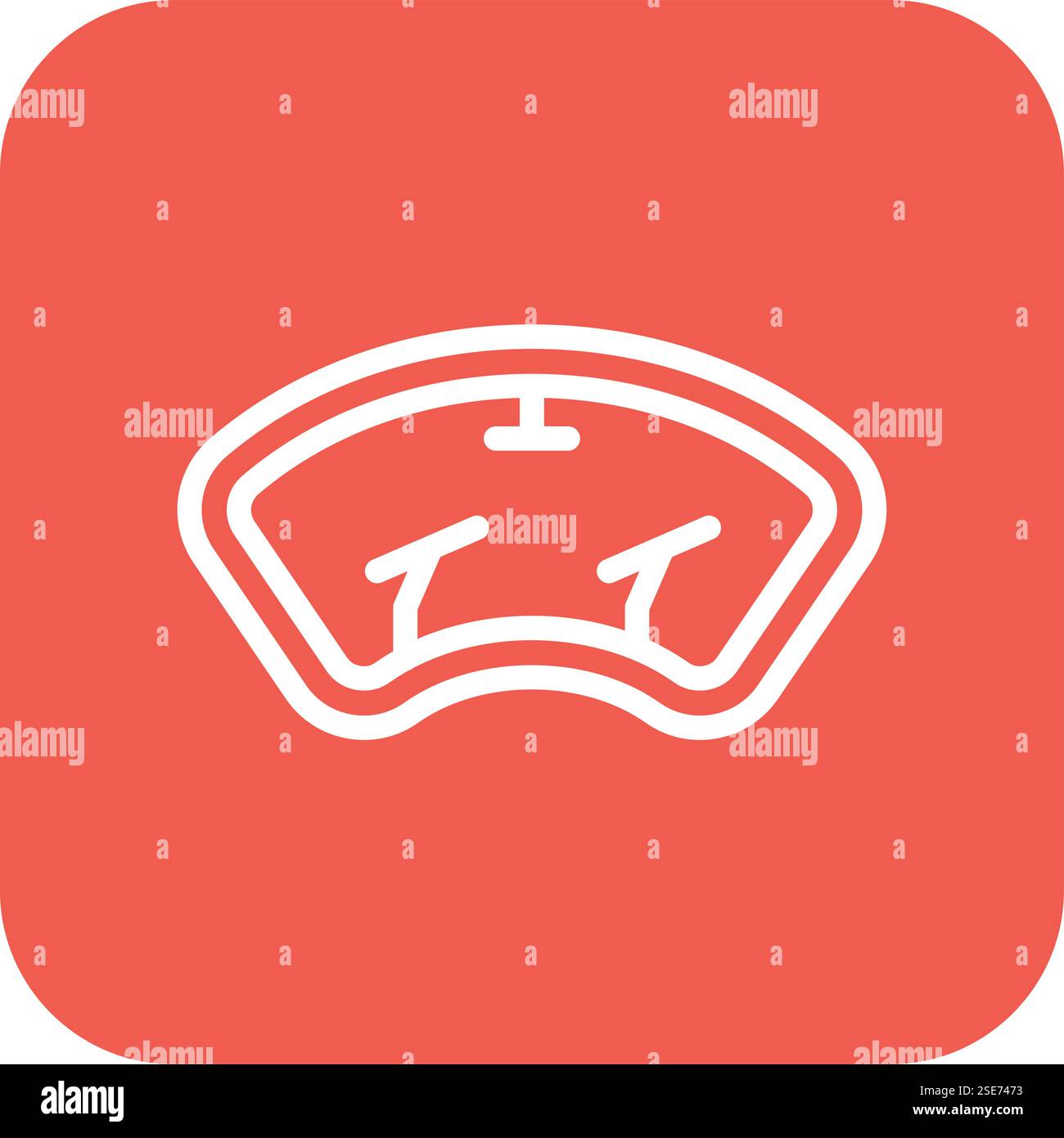 Windscreen Vector Icon Design Illustration Stock Vector