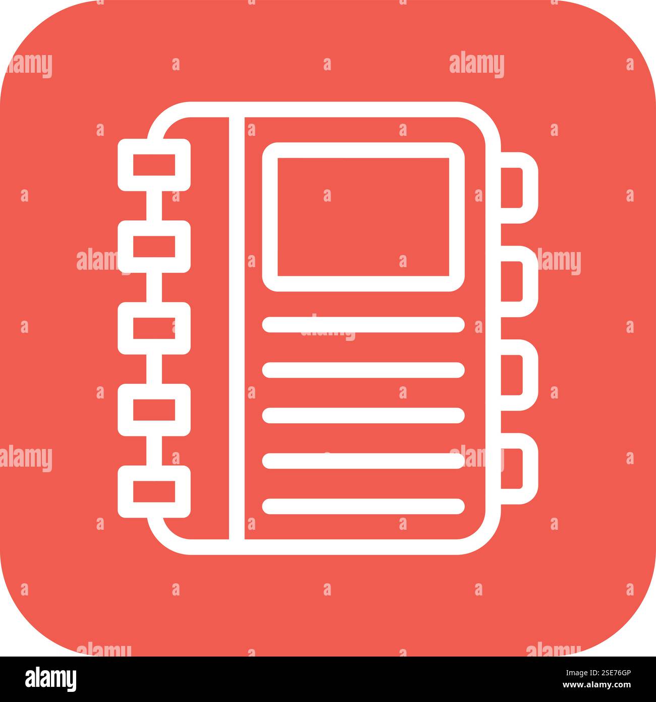 Diary Vector Icon Design Illustration Stock Vector