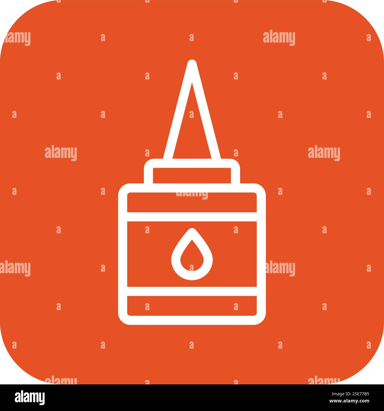 Liquid Glue Vector Icon Design Illustration Stock Vector