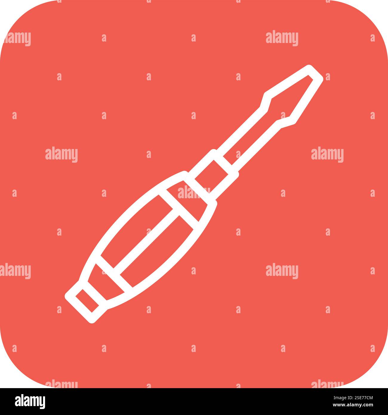 Screwdriver Vector Icon Design Illustration Stock Vector