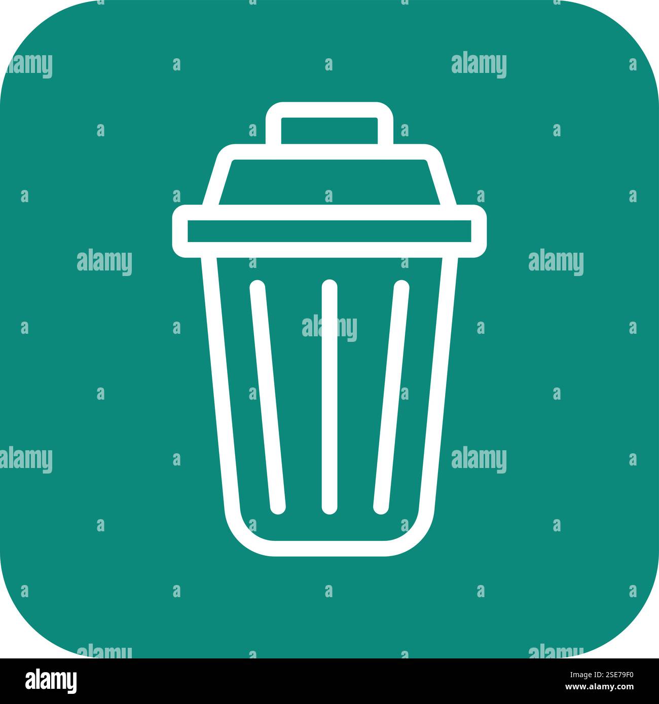 Trash Vector Icon Design Illustration Stock Vector