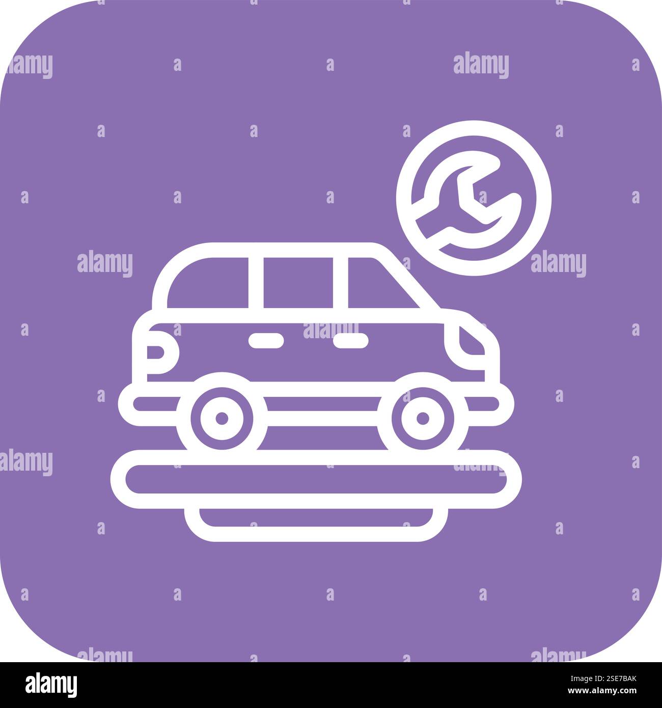 Car repair Vector Icon Design Illustration Stock Vector