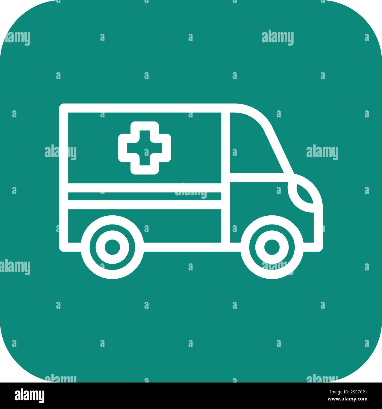 Ambulance Vector Icon Design Illustration Stock Vector