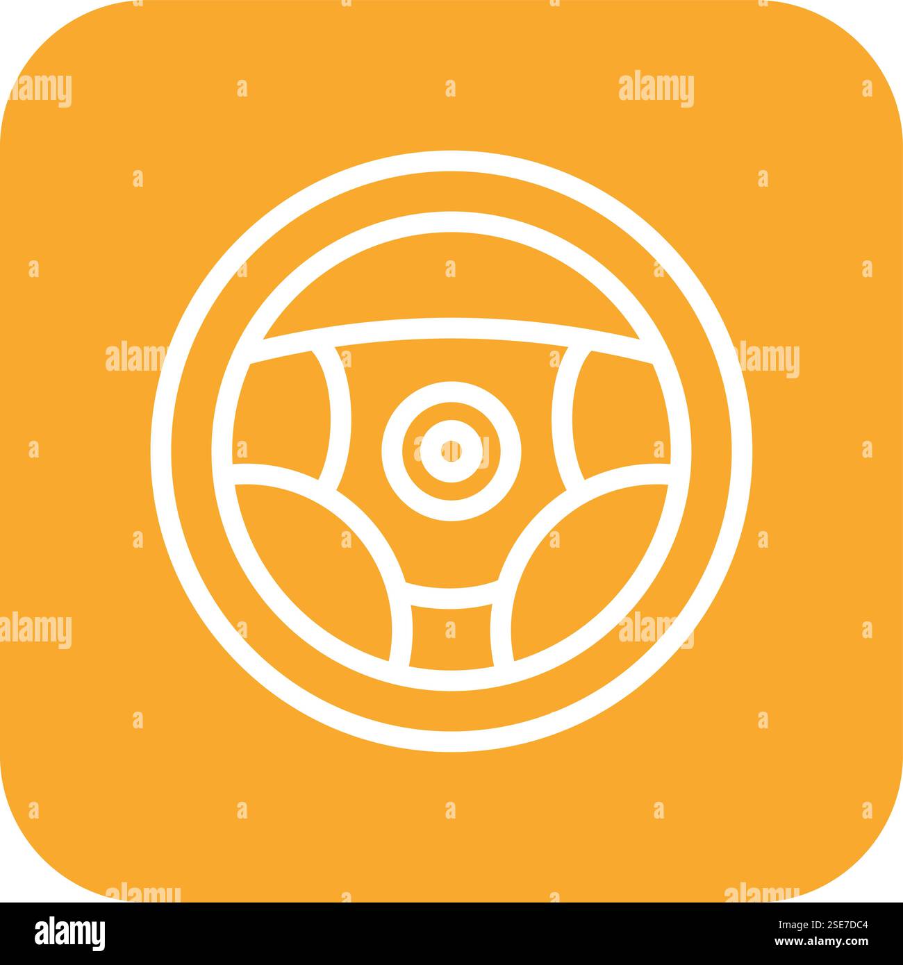 Steering wheel Vector Icon Design Illustration Stock Vector