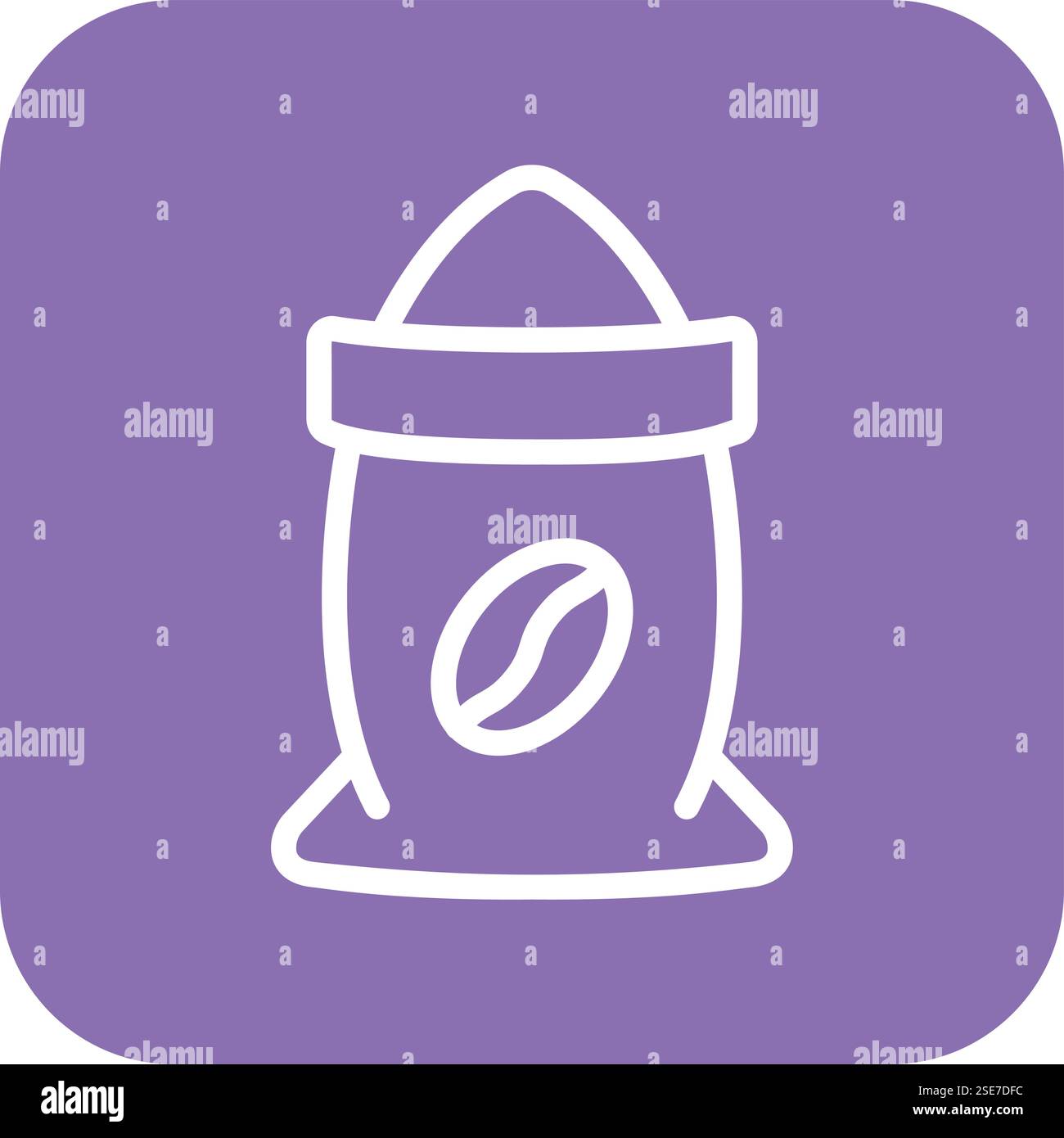 Coffee Bag Vector Icon Design Illustration Stock Vector