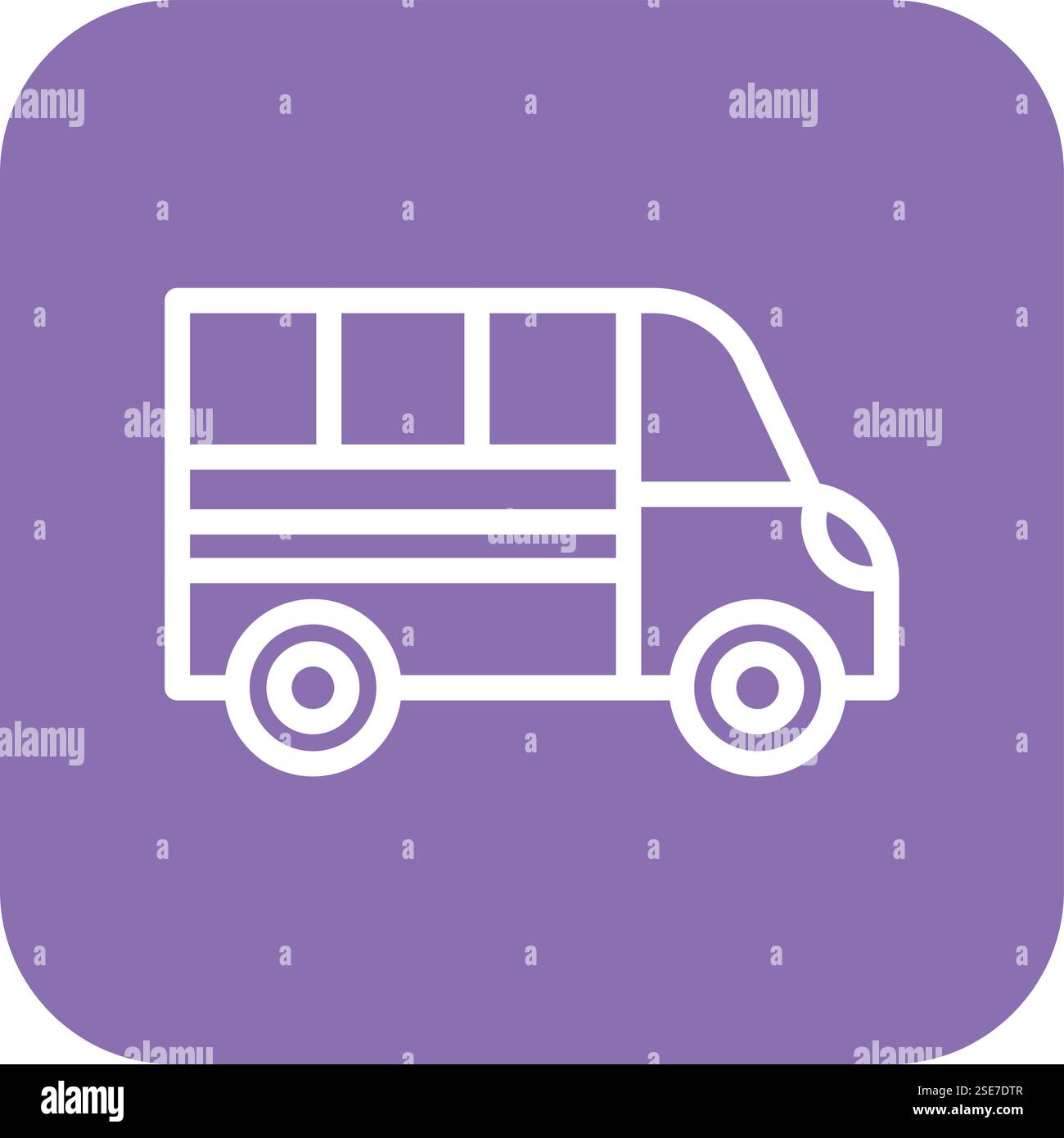 Van Vector Icon Design Illustration Stock Vector