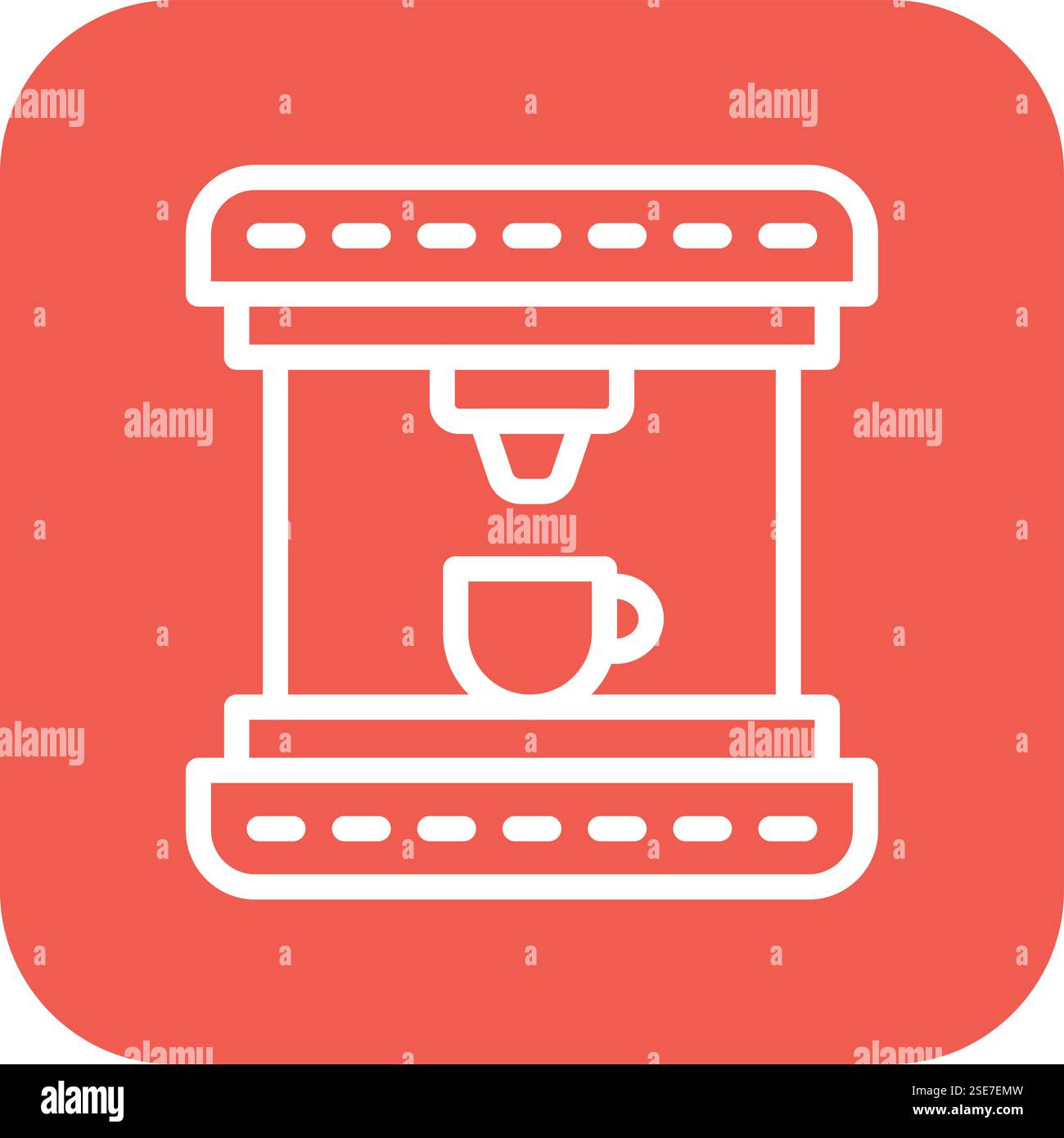 Coffee Maker Vector Icon Design Illustration Stock Vector