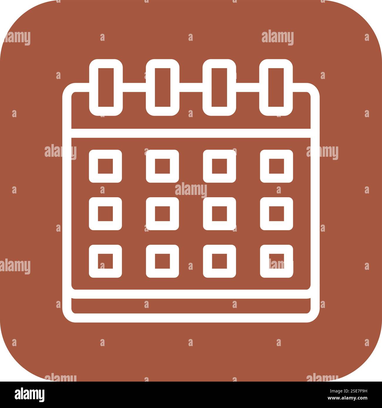 Calendar Vector Icon Design Illustration Stock Vector