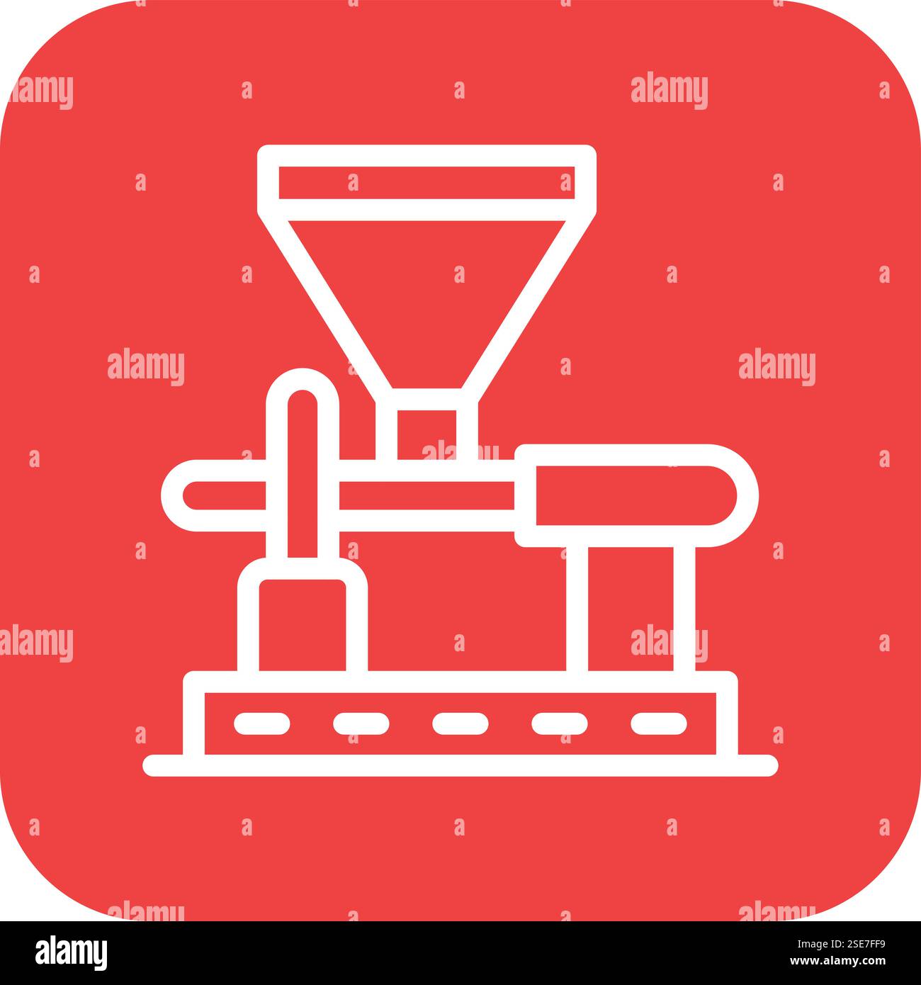 Coffee Mill Vector Icon Design Illustration Stock Vector