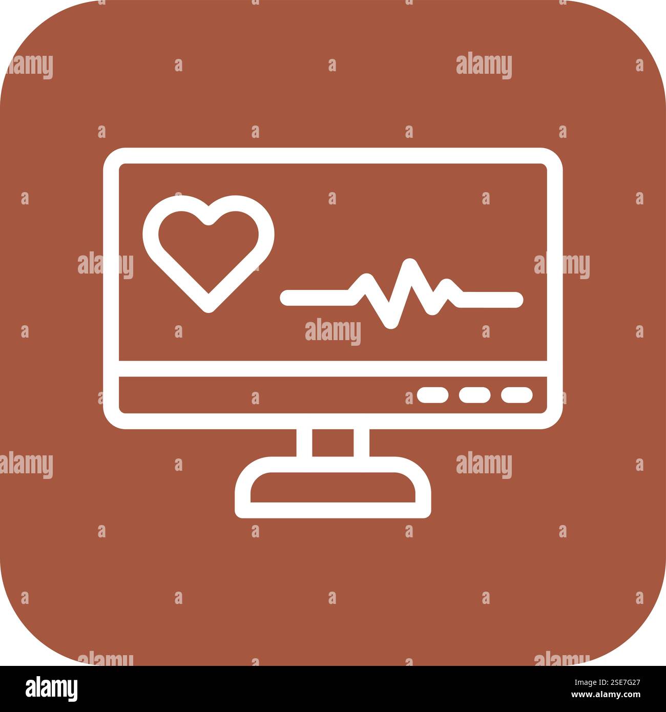 Desktop Vector Icon Design Illustration Stock Vector