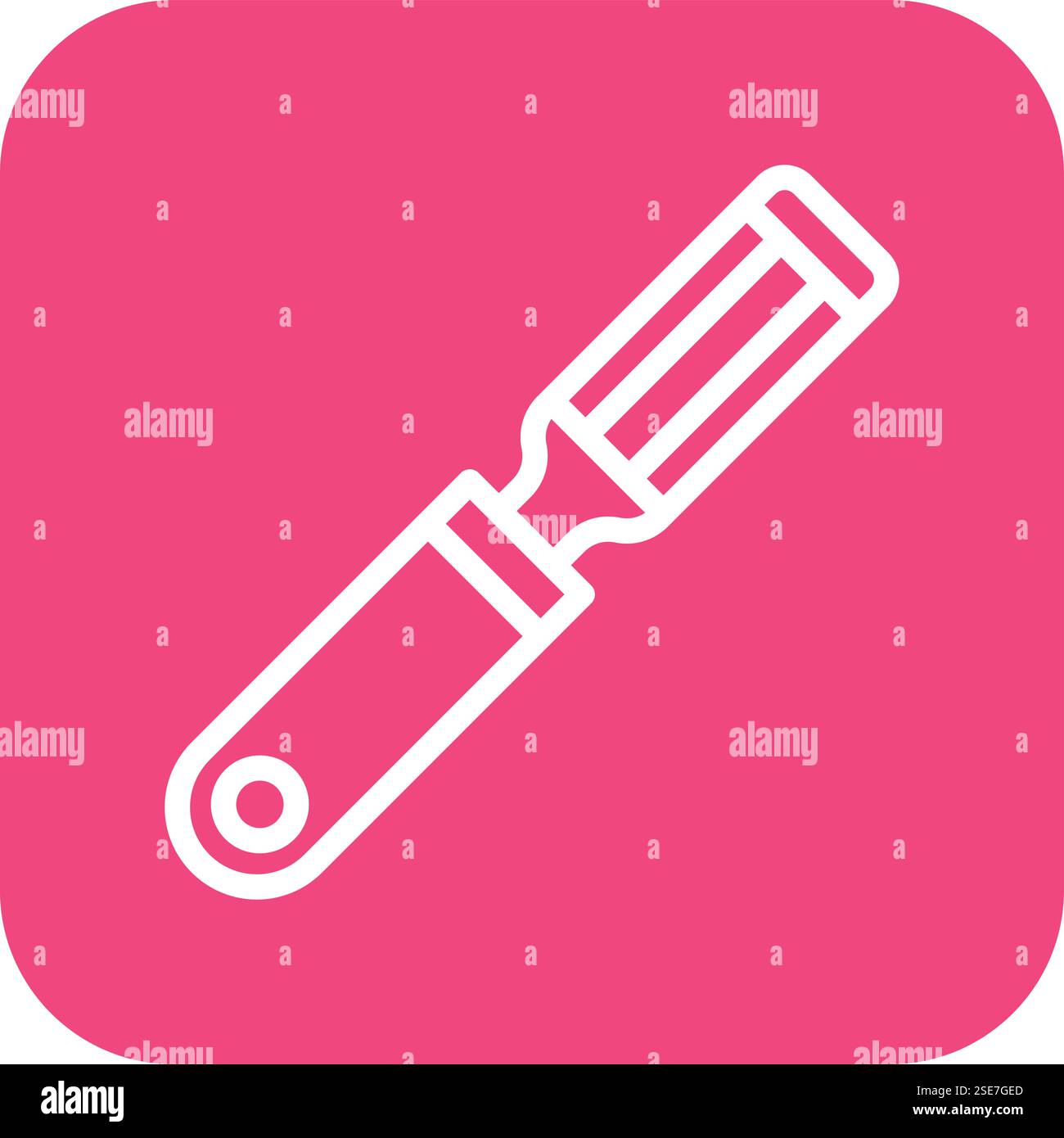 Chisel Vector Icon Design Illustration Stock Vector