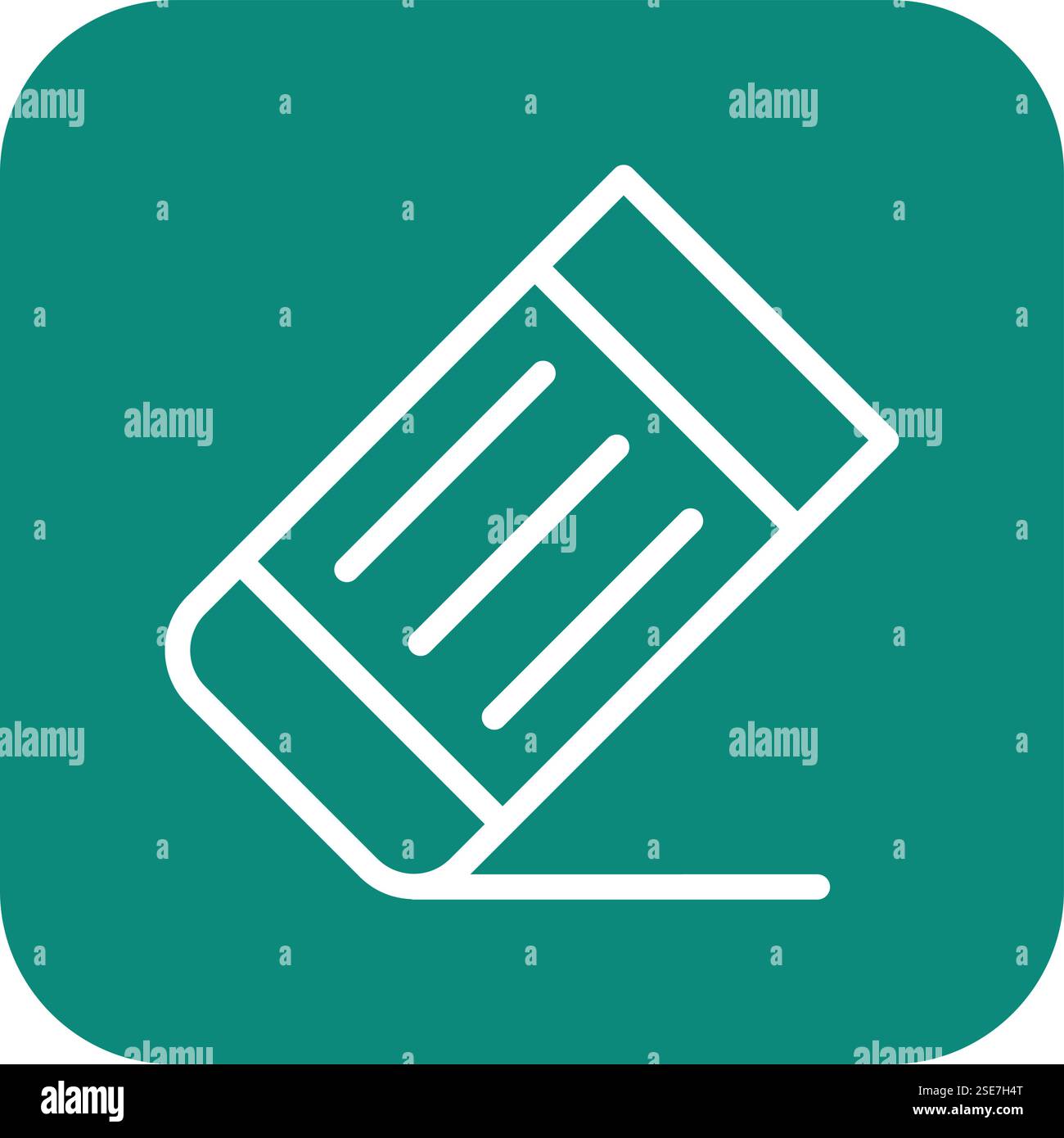 Eraser Vector Icon Design Illustration Stock Vector