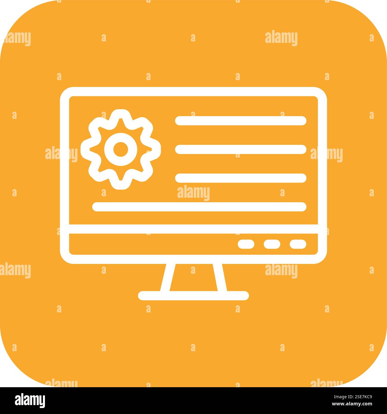 Application Setting Vector Icon Design Illustration Stock Vector