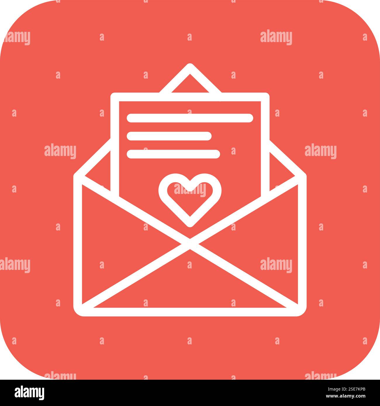 Postcard Vector Icon Design Illustration Stock Vector