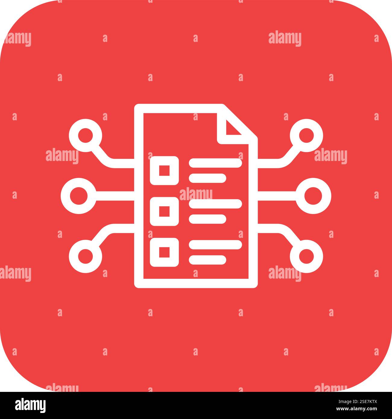 Smart Contract Vector Icon Design Illustration Stock Vector